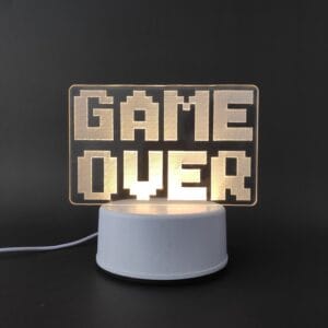 Game Over Acrylic Lamp