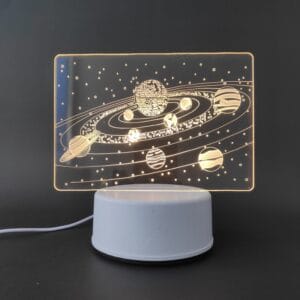 Solar System Acrylic Lamp