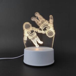 Astronauts Acrylic Lamp