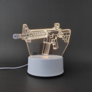 Gun Acrylic Lamp