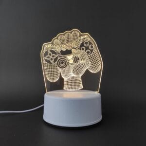 Controller In Hand Acrylic Lamp