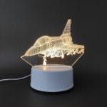 Fighter Jet Acrylic Lamp
