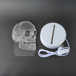 Skull Acrylic Lamp-3