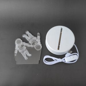 Astronauts Acrylic Lamp-3