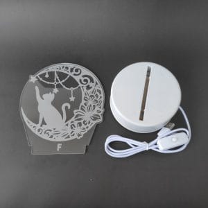 Cat On Moon Acrylic Lamp-3