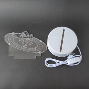 Astronaut in Space Acrylic Lamp-3