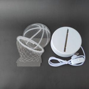 Basketball with Hoop Acrylic Lamp-3