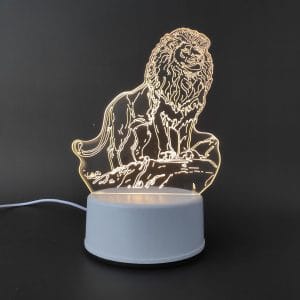 Lion Acrylic Lamp