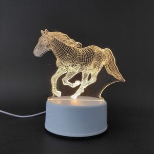 Horse Acrylic Lamp