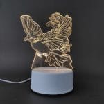 Pigeon Acrylic Lamp