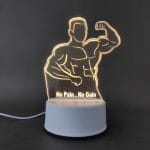 No Pain, No Gain Acrylic Lamp