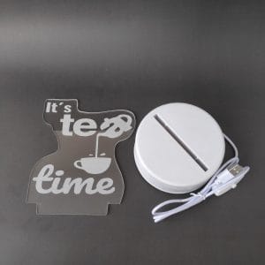 It's Tea Time Acrylic Lamp-3