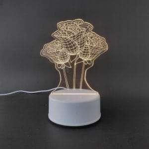 Flowers Acrylic Lamp