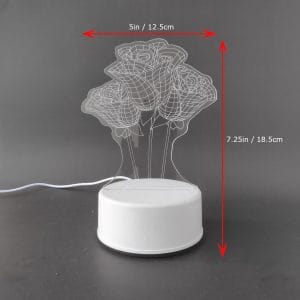 Flowers Acrylic Lamp-2