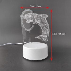 Dolphin Acrylic Lamp-2
