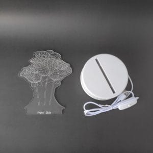 Flowers Acrylic Lamp-3
