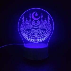 Khana Kaaba Acrylic Lamp - Blue