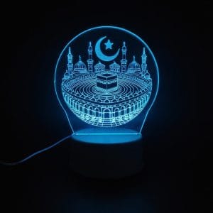Khana Kaaba Acrylic Lamp - IceBlue