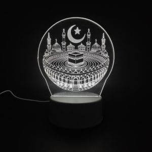 Khana Kaaba Acrylic Lamp - White