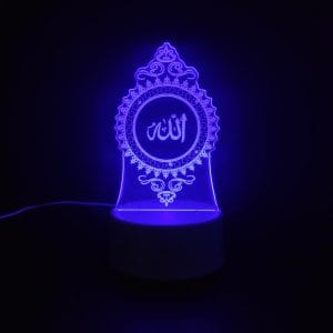 Allah Acrylic Lamp - Blue