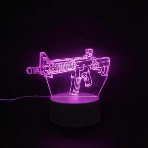 Gun Acrylic Lamp - Pink