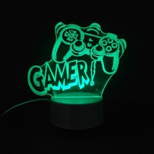 Gamer Acrylic Lamp - Green
