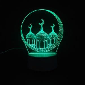 Moon & Minarets Acrylic Lamp