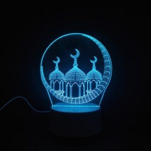 Moon & Minarets Acrylic Lamp