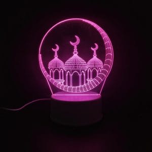 Moon & Minarets Acrylic Lamp