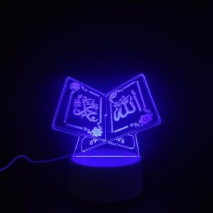 Allah & Muhammad (PBUH) Acrylic Lamp