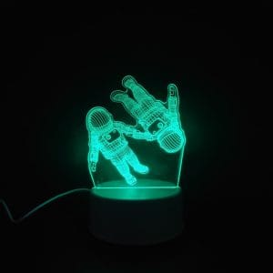 Astronauts Acrylic Lamp