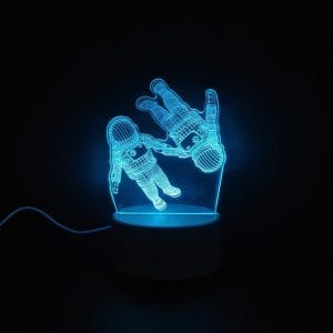 Astronauts Acrylic Lamp