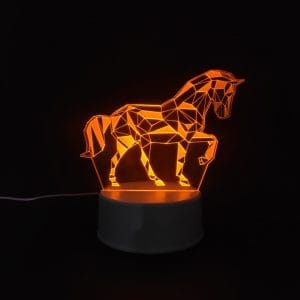 Horse Acrylic Lamp