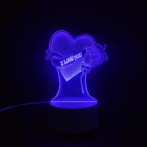 I Love You Acrylic Lamp