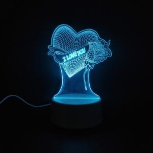 I Love You Acrylic Lamp