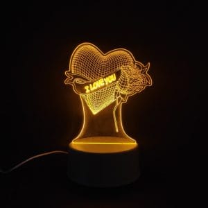I Love You Acrylic Lamp