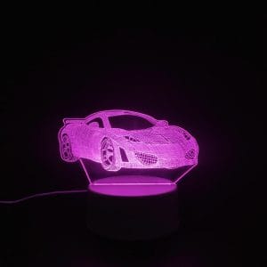 Sports Car Acrylic Lamp