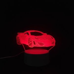 Sports Car Acrylic Lamp