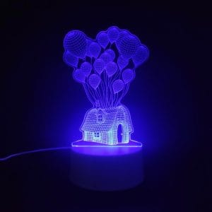 Balloon House Acrylic Lamp