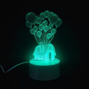 Balloon House Acrylic Lamp