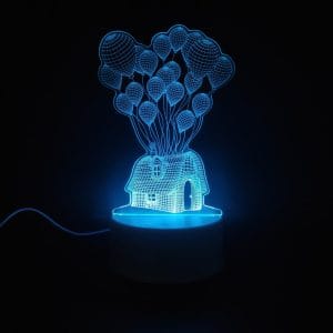 Balloon House Acrylic Lamp
