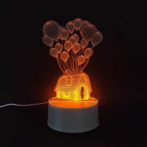 Balloon House Acrylic Lamp
