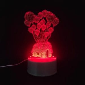 Balloon House Acrylic Lamp