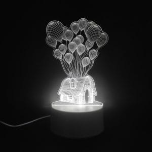 Balloon House Acrylic Lamp