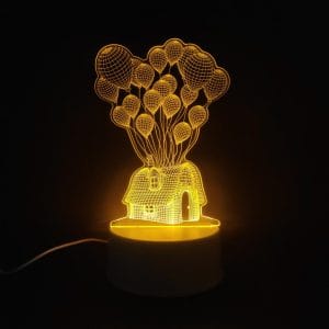 Balloon House Acrylic Lamp