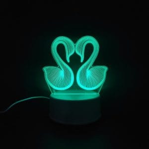 Swan Acrylic Lamp
