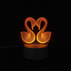 Swan Acrylic Lamp