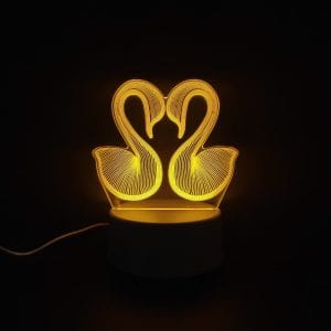Swan Acrylic Lamp