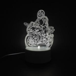 Sports Bike Acrylic Lamp