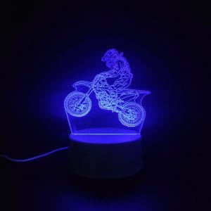 Dirt Bike Acrylic Lamp